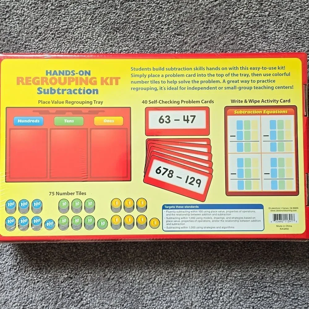 Hands-On Regrouping Kit - Subtraction
